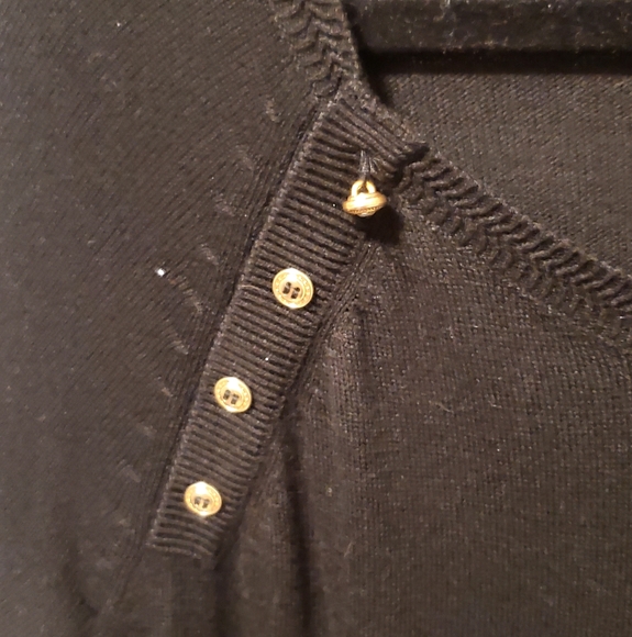 2/$50 LBD Sweatee dress with gold buttons details - Picture 4 of 7